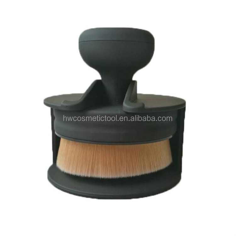 Professional Round Stamp Seal Shape Face Makeup Brush Foundation Powder Blush Contour Brush Cosmetic Facial Brush